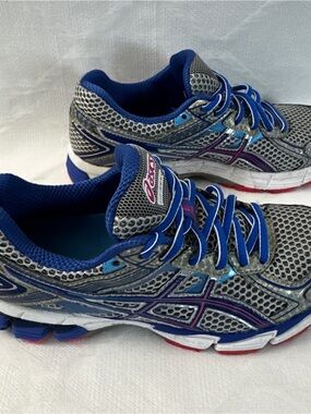 ASICS GT-1000 Running Shoes Women's Size 6 Blue Pink Silver